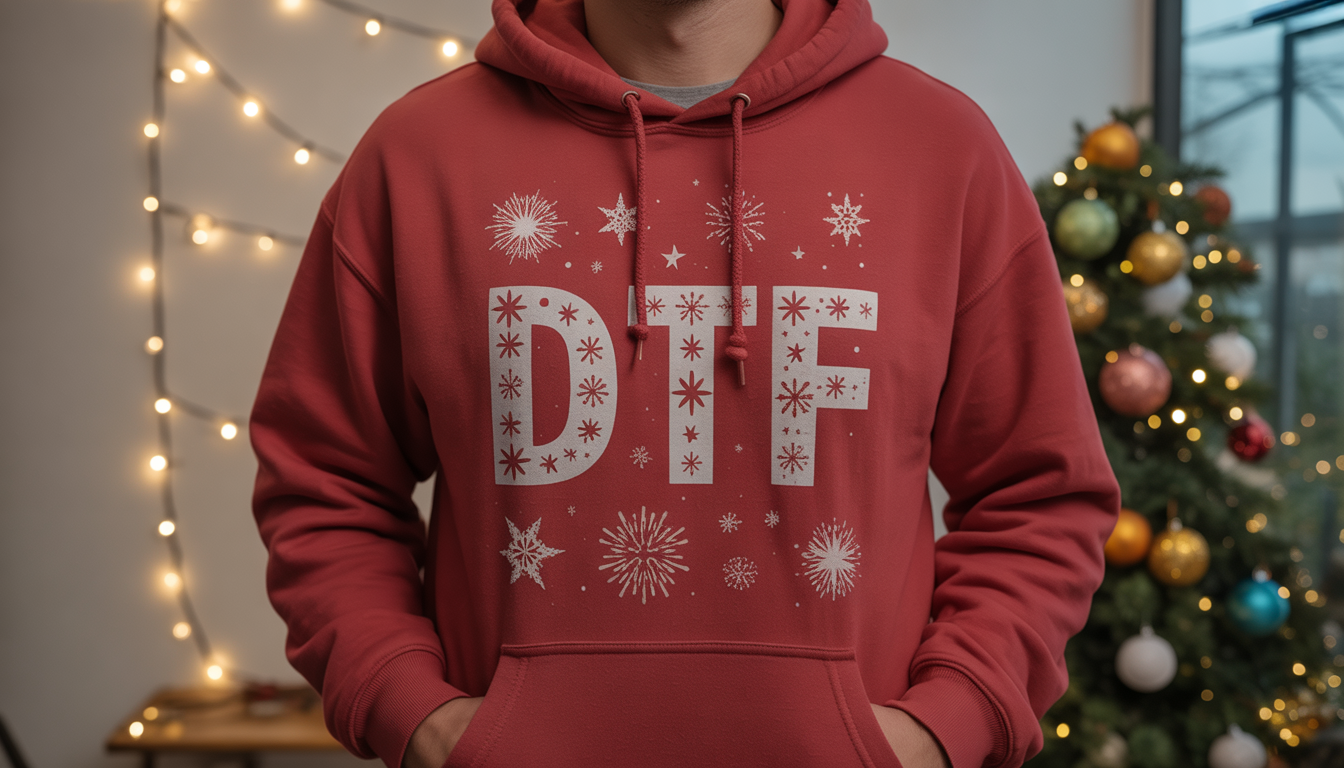 Personnaliser un sweatshirt pour les fêtes de fin d’année : astuces et inspirations DTF