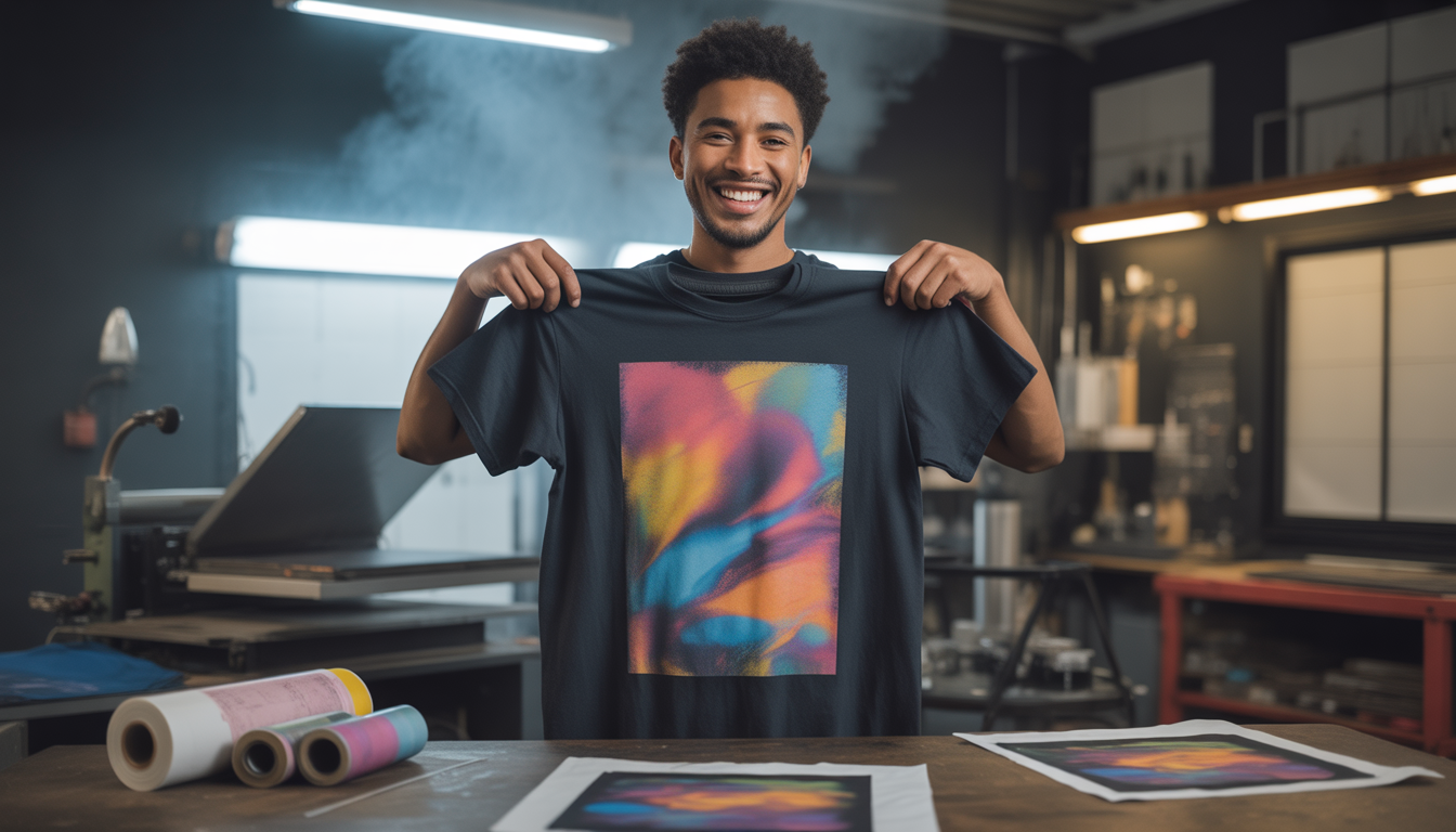 Commande express t-shirt personnalisé impression DTF