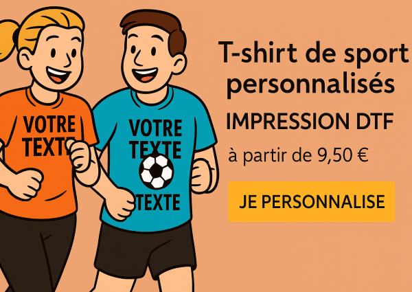 printqualitydtf t shirt sports personnalise